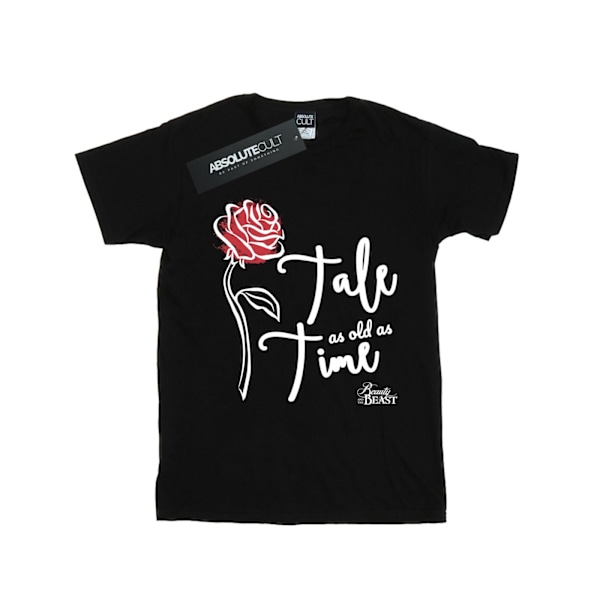 Disney Boys Tale As Old As Time Rose T-Shirt 5-6 år Svart Black 5-6 Years