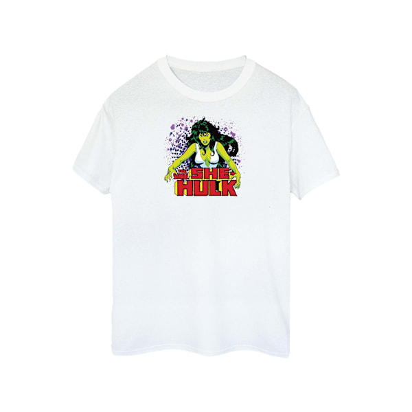 Marvel Womens/Ladies The Savage She-Hulk Cotton Boyfriend T-Shi White L