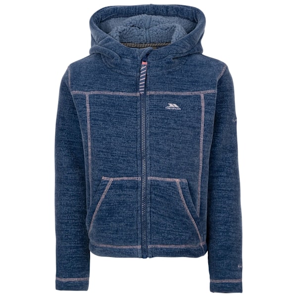 Trespass Cossie Fleecejacka för Flickor 7-8 År Denimblå Denim Blue 7-8 Years