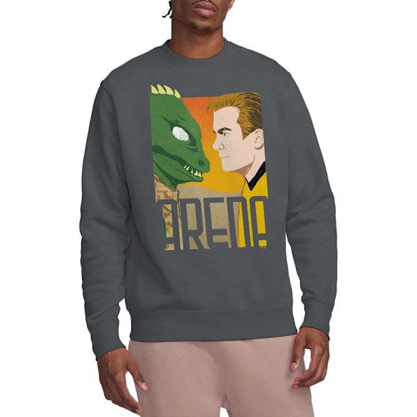 Star Trek Unisex Vuxen Arena Sweatshirt M Gråmelerad Charcoal M