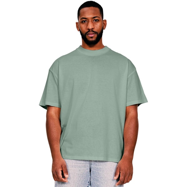 Casual Classics Mens Ringspun Cotton Extended Neckline T-Shirt Sage XXL