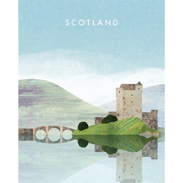 Henry Rivers Scotland Eilean Donan Castle Canvas Print 40cm x 3 Multicoloured 40cm x 30cm