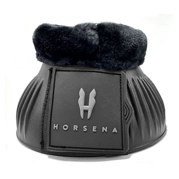 Horsena Pro-Light Faux Fur Horse Bell Boots M Svart Black M