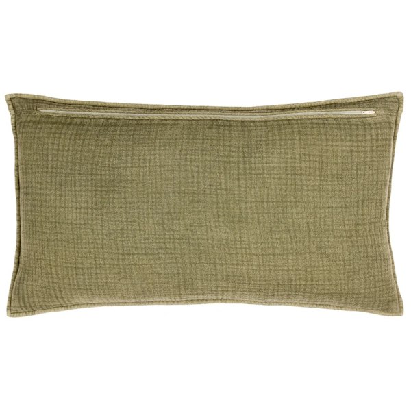 Yard Ribble Acid Wash Kuddeöverdrag 40cm x 60cm Khaki Khaki 40cm x 60cm