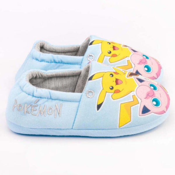 Pokemon Flickor Tofflor 4 UK Pastellblå/Gul/Rosa Pastel Blue/Yellow/Pink 4 UK