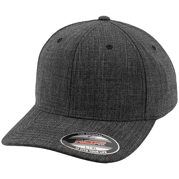 Flexfit by Yupoong Unisex Vuxen Fine Melange Cap L/XL Svart Black L/XL