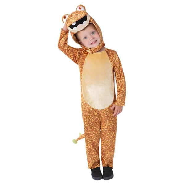 Gigantosaurus Deluxe Mazu Kostymset för Barn 7-9 År Orange/White/Beige/Black 7-9 Years