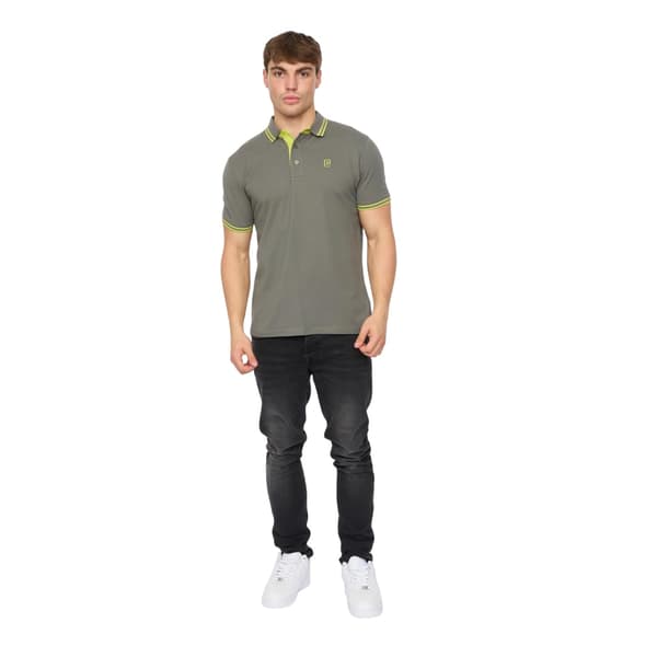 Crosshatch Mackerby Pikétröja för män S Oliv Olive S