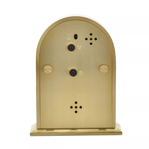 William Widdop Aluminium Arch Mantel Clock One Size Guld Gold One Size