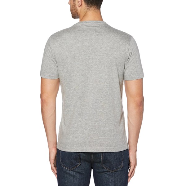 Original Penguin Herr Pin Point Ekologisk Bomulls T-shirt M Grå Grey M