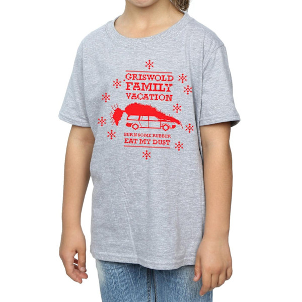 National Lampoon's Christmas Vacation Girls Eat My Dust Bomull Sports Grey 5-6 Years