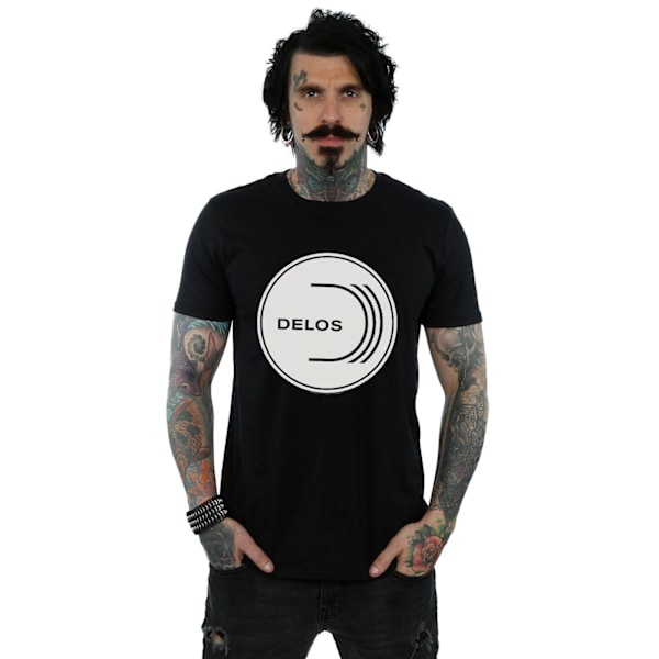 Westworld Herr Delos Cirkulär Logotyp T-shirt 4XL Svart Black 4XL