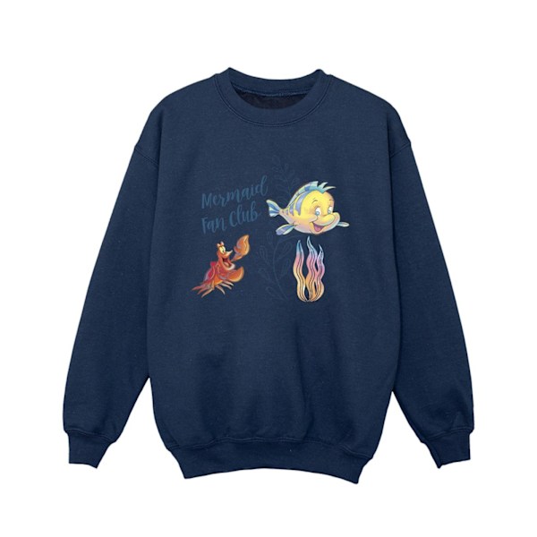 Disney Girls The Little Mermaid Club Sweatshirt 12-13 år Marinblå Navy Blue 12-13 Years