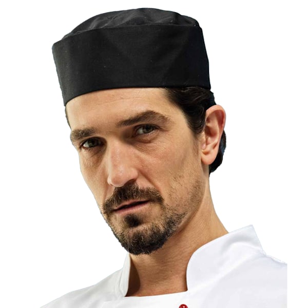 Premier Turn-Up Chefs Hat (2-pack) L Svart Black L