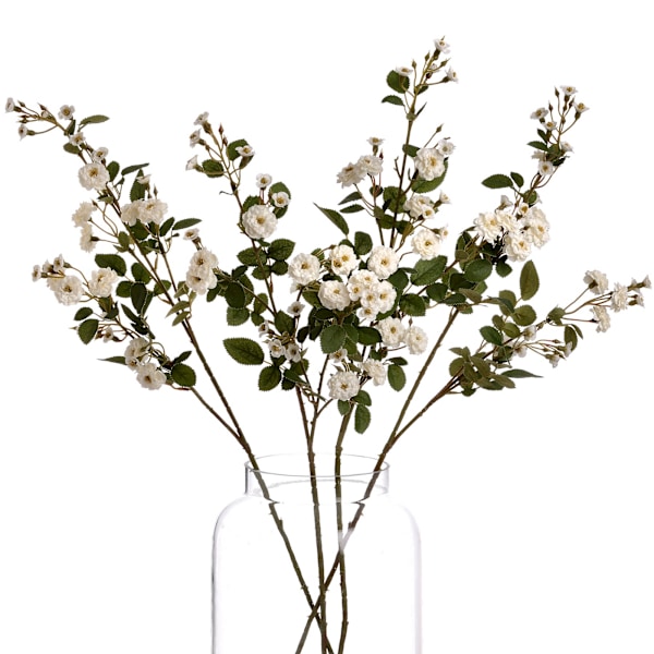 Hill Interiors Faux Wild Meadow Rose One Size Vit/Grön White/Green One Size