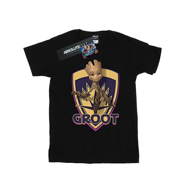 Marvel Boys Guardians Of The Galaxy Groot Badge T-Shirt 9-11 År Black 9-11 Years