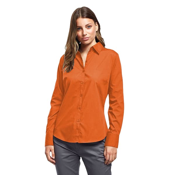 Premier Dam/Dam Poplin Långärmad Blus 14 Lila Lilac 14