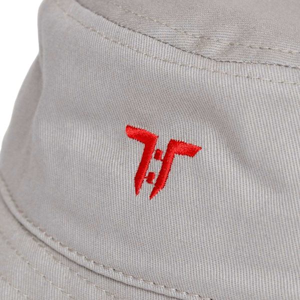 Tokyo Time Unisex Vuxen Logo Bucket Hat En Storlek Grå/Röd Grey/Red One Size