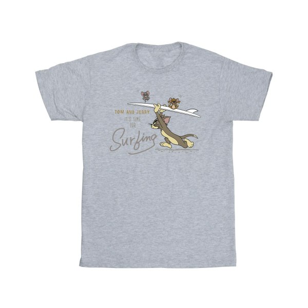 Tom And Jerry Boys Det är dags för surfing T-shirt 9-11 år Spo Sports Grey 9-11 Years