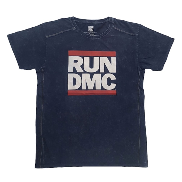 Run DMC Unisex Vuxen Logo Bomull T-shirt XXL Marinblå Navy XXL