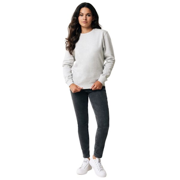 Iqoniq Unisex Vuxen Etosha Återvunnen Bomull Lättvikts Sweatshirt Light Heather Grey 4XL