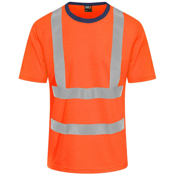 PRO RTX High Visibility Herr T-shirt 5XL Orange/Navy Orange/Navy 5XL