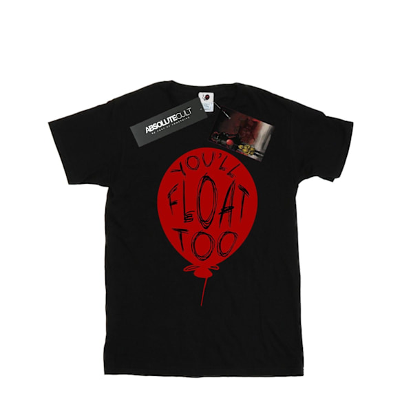 It Dam/Damer Pennywise You´ll Float Too Bomull Boyfriend T- Black L