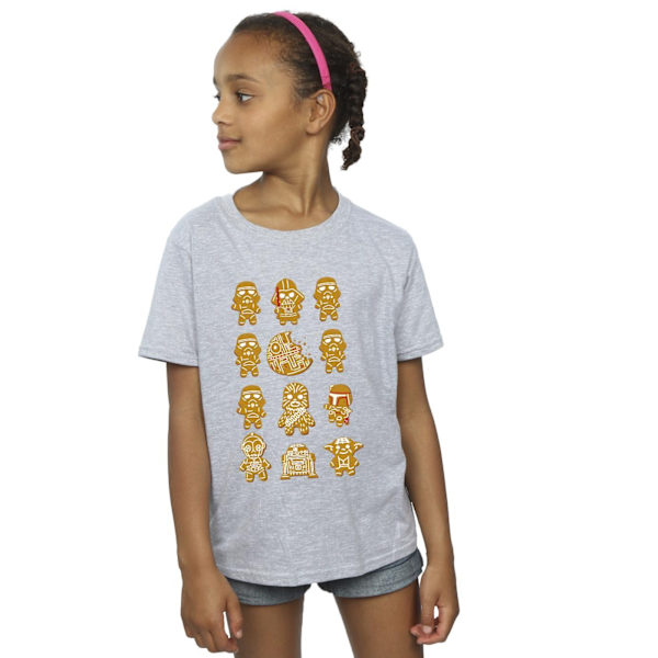 Star Wars Girls Episode IV: A New Hope 12 Pepparkaksbomull T-shirt Sports Grey 3-4 Years
