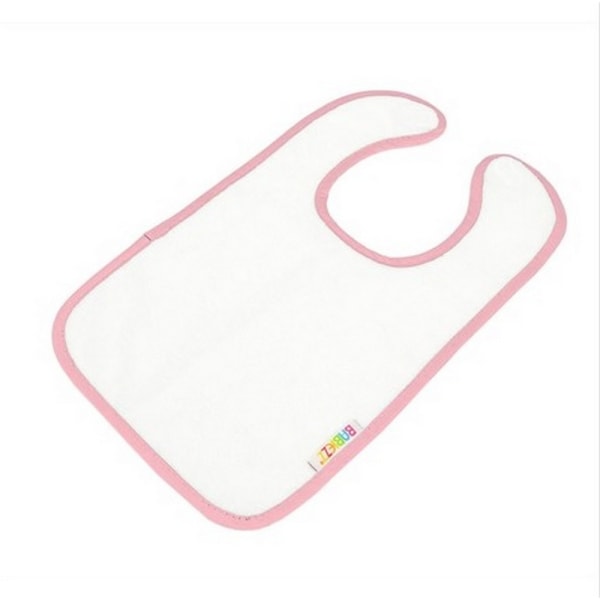 A&R Towels Baby Babiezz All-over Sublimationsslabb (2-pack) På White/ Light Pink One Size