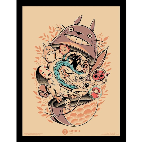 Ilustrata My Neighbour Matryoshka Inramad Poster 40cm x 30cm Flerfärgad Multicoloured 40cm x 30cm