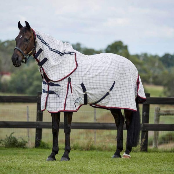 Weatherbeeta IV Combo Neck Lite 190g Horse Summer Sheet 6´ 5 W White/Navy/Red 6´ 5