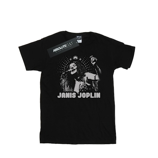 Janis Joplin Spiritual Mono T-shirt för män, 4XL, svart Black 4XL