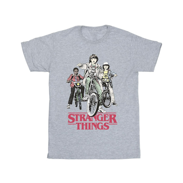 Netflix Stranger Things Retro Bikers T-shirt 5XL Sports Gr Sports Grey 5XL