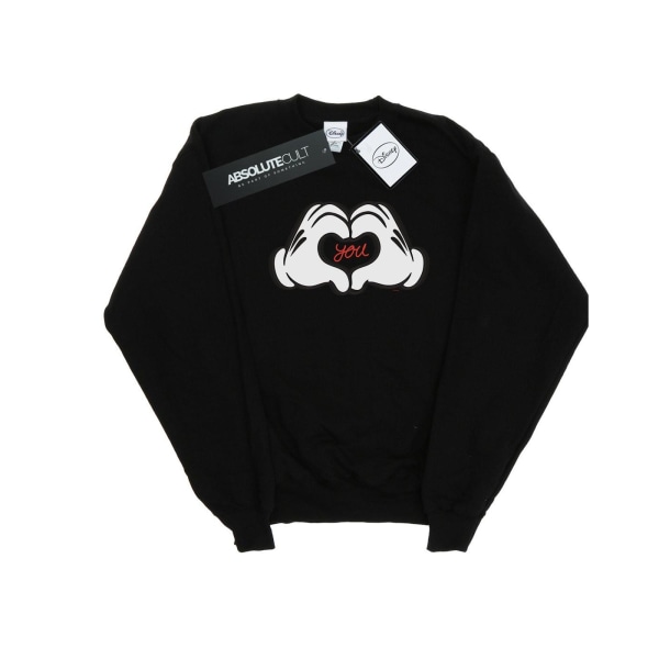Disney Mickey Mouse Loves You Sweatshirt för damer/damer XXL Svart Black XXL