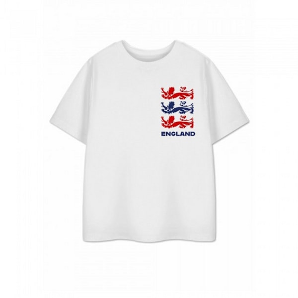 Visa mig varorna Barn/Barn Tre lejon Kortärmad T-shirt White 3-4 Years