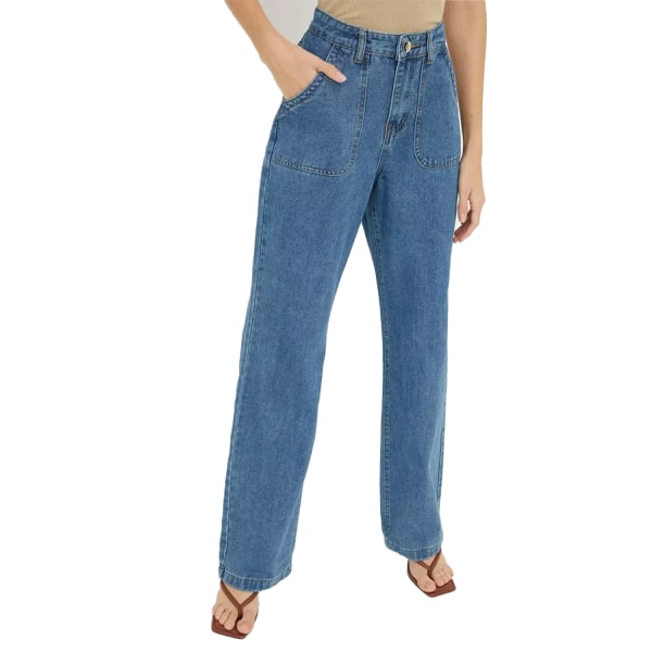 Dorothy Perkins Dam/Dam Patch Pocket Tall Straight Jeans Mid Wash 18 UK  333c | Mid Wash | 18 UK | Fyndiq