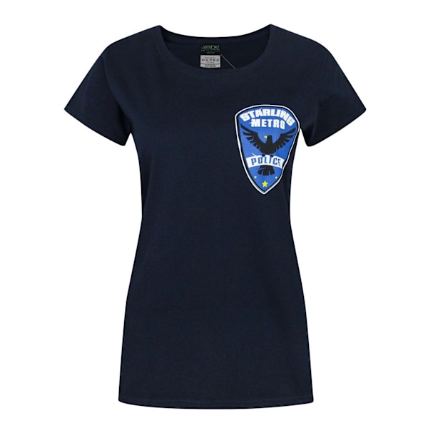 Arrow Womens/Ladies Starling City Metro Police T-Shirt L Blå Blue L