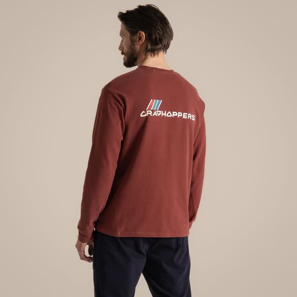 Craghoppers Herr Dillisk II Långärmad T-shirt S Axinite Red Axinite Red S
