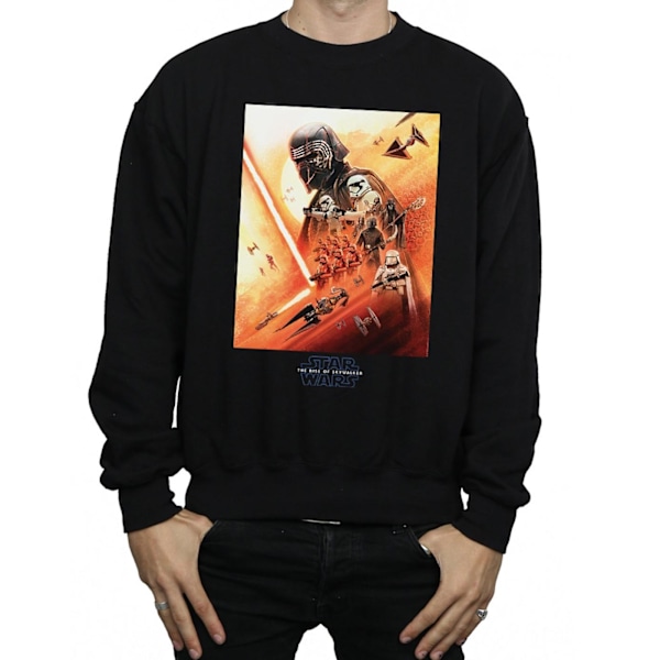 Star Wars: The Rise of Skywalker Herr Poster Sweatshirt för Män Black S