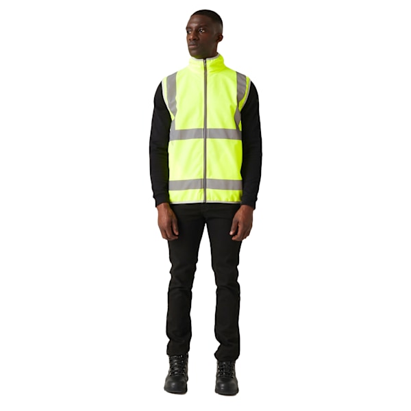 Regatta Pro Hi-Vis väst med dragkedja, XL, gul Yellow XL