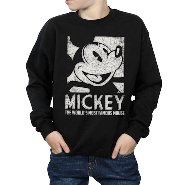 Disney Boys Mickey Mouse Most Famous Sweatshirt 5-6 år Svart Black 5-6 Years