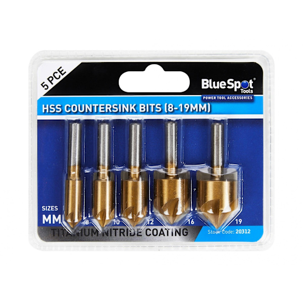Bluespot Tools Hss Titanskänkbitssats, 5 Delar En Storlek Multi Colour One Size