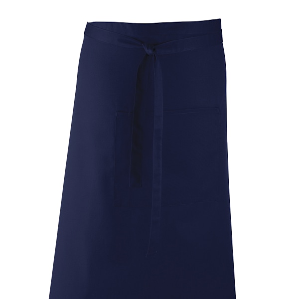 Premier Unisex Färger Bar Apron / Arbetskläder (Lång Continental S Navy One Size