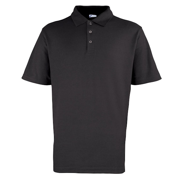 Premier Herr Pique Polotröja med Knappar Fram 3XL Svart Black 3XL