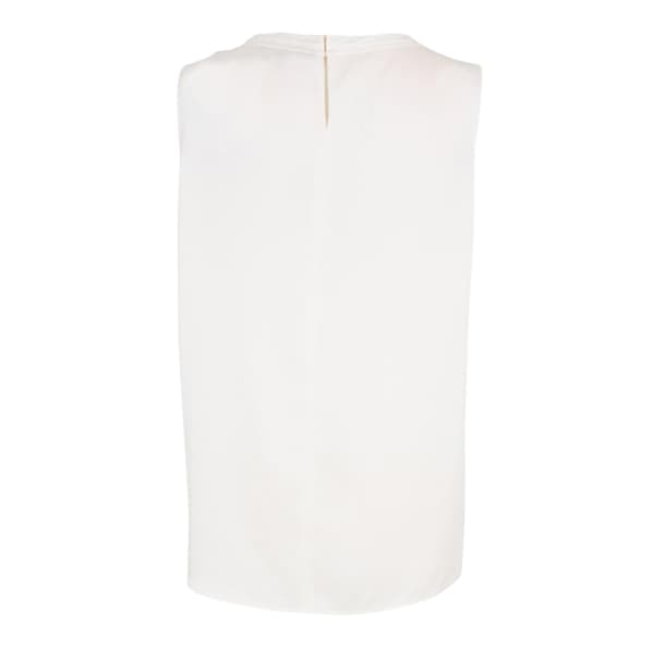 Boss Dam/Dam Smyckeskrage Ärmlös Blus 4 U White 4 UK