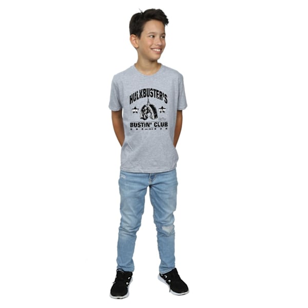 Marvel Boys Iron Man Hulkbuster's Bustin' Club T-shirt 7-8 år Sports Grey 7-8 Years