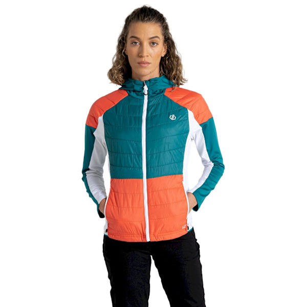 Dare 2B Dam/Dam Culmination Ullvadderad Hybridjacka 12 Fortune Green/Neon Peach/White 12 UK