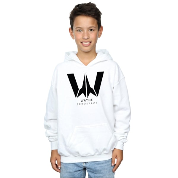 DC Comics Boys Justice League Movie Wayne Aerospace Hoodie 5-6 White 5-6 Years