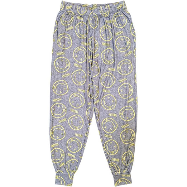 Nirvana Unisex Vuxen Smile Pyjamas Set L Grå/Gul Grey/Yellow L