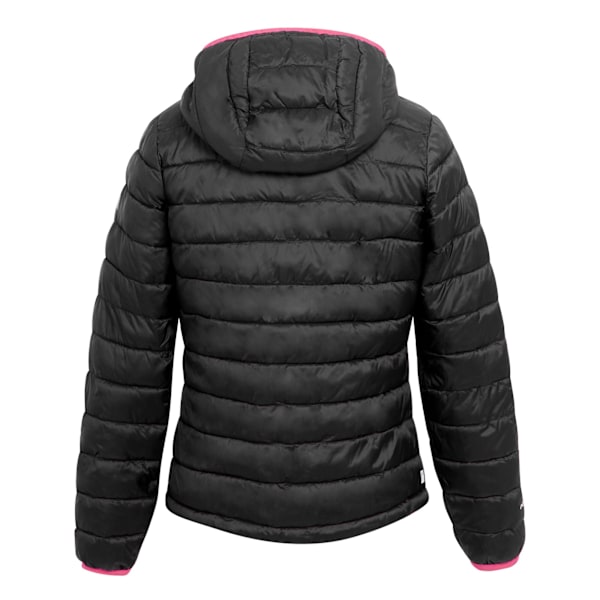 Regatta Dam/Kvinnor Hillpack II Huvförsedd Vadderad Jacka 16 UK Bl Black/Pink Potion 16 UK